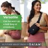 Gaiam Altitude Waist Pack – Storage Belt Bag for Women And Men – Adjustable Belt With Lightweight Pouch For Storing Essentials(Morning Dew)