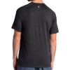 Gaiam Mens Everyday Basic Raglan Top, Standard Fit, Stretch Midweight Jersey Material(Black Heather)