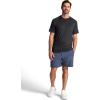 Gaiam Mens Everyday Basic Raglan Top, Standard Fit, Stretch Midweight Jersey Material(Black Heather)