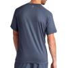 Gaiam Mens Everyday Basic Raglan Top, Standard Fit, Stretch Midweight Jersey Material(Cool Grey)