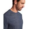 Gaiam Mens Everyday Basic Raglan Top, Standard Fit, Stretch Midweight Jersey Material(Cool Grey Heather)