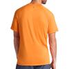 Gaiam Mens Everyday Basic Raglan Top, Standard Fit, Stretch Midweight Jersey Material(Persimmon Orange)