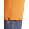 Gaiam Mens Everyday Basic Raglan Top, Standard Fit, Stretch Midweight Jersey Material(Persimmon Orange)