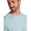 Gaiam Mens Everyday Basic Raglan Top, Standard Fit, Stretch Midweight Jersey Material(Slate)
