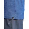 Gaiam Mens Everyday Basic Raglan Top, Standard Fit, Stretch Midweight Jersey Material(True Navy Heather)