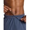 Gaiam Mens Nomad 7” Short, Standard Fit, Stretch Lightweight Material, Moisture-Wicking(Cool Grey)