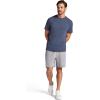 Gaiam Mens Nomad 7” Short, Standard Fit, Stretch Lightweight Material, Moisture-Wicking(Sleet)