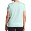 Gaiam Womens Align Marled T-Shirt, Relaxed Fit, Stretch Midweight Heathered Material, High-Low Hem(Blue Haze Heather)