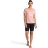 Gaiam Womens Align Marled T-Shirt, Relaxed Fit, Stretch Midweight Heathered Material, High-Low Hem(Candlelight Peach Heather)