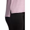Gaiam Womens Align Marled T-Shirt, Relaxed Fit, Stretch Midweight Heathered Material, High-Low Hem(Sea Fog Heather)