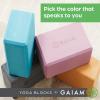 Gaiam Yoga Block – Supportive Latex-Free Eva Foam – Soft Non-Slip Surface with Beveled Edges for Yoga, Pilates, Meditation – Yoga Accessories for Stability, Balance, Deepen Stretches,One Block – Grey