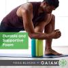 Gaiam Yoga Block – Supportive Latex-Free Eva Foam – Soft Non-Slip Surface with Beveled Edges for Yoga, Pilates, Meditation – Yoga Accessories for Stability, Balance, Deepen Stretches,One Block – Grey