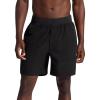 Gaiam Mens Nomad 7” Short, Standard Fit, Stretch Lightweight Material, Moisture-Wicking(Black)