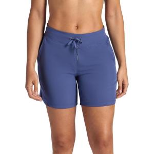 Gaiam Womens Willow Walking Woven 7” Short, Standard Fit, Stretch Lightweight Material(Blue Indigo)
