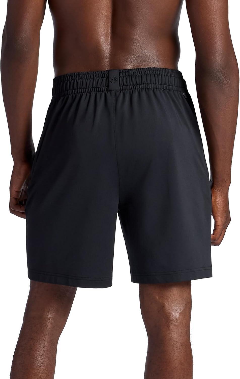 imageGaiam Mens Hero 7 Short Standard Fit Stretch Midweight Terry MaterialBlack