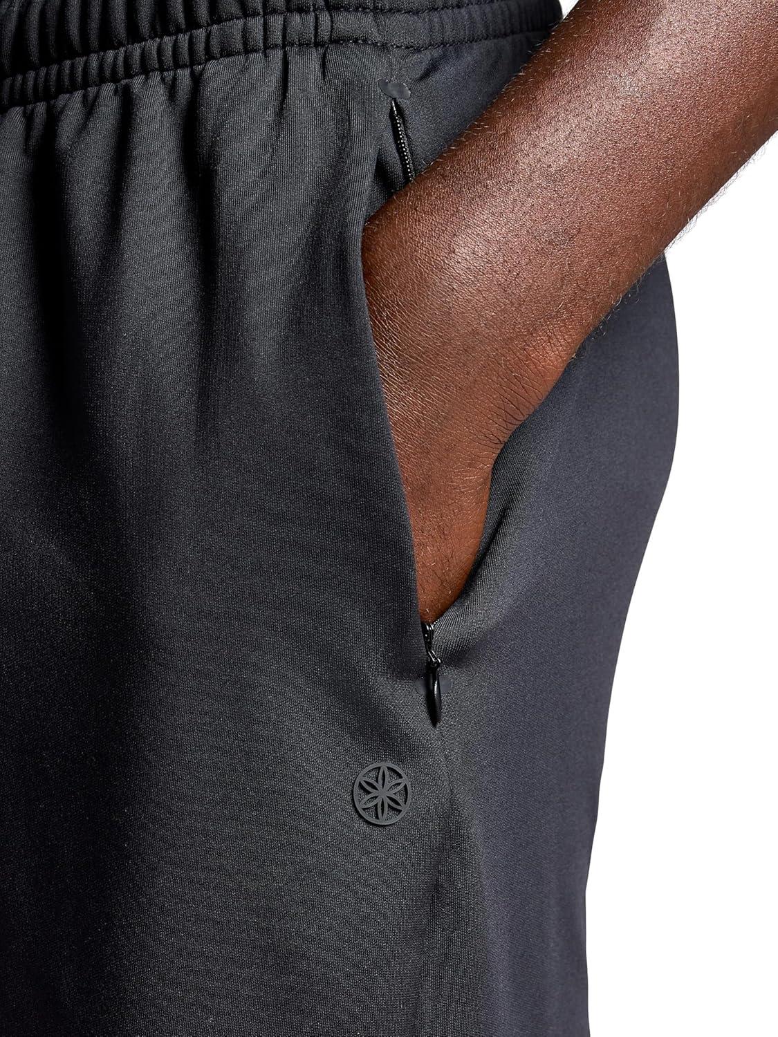 imageGaiam Mens Hero 7 Short Standard Fit Stretch Midweight Terry MaterialBlack