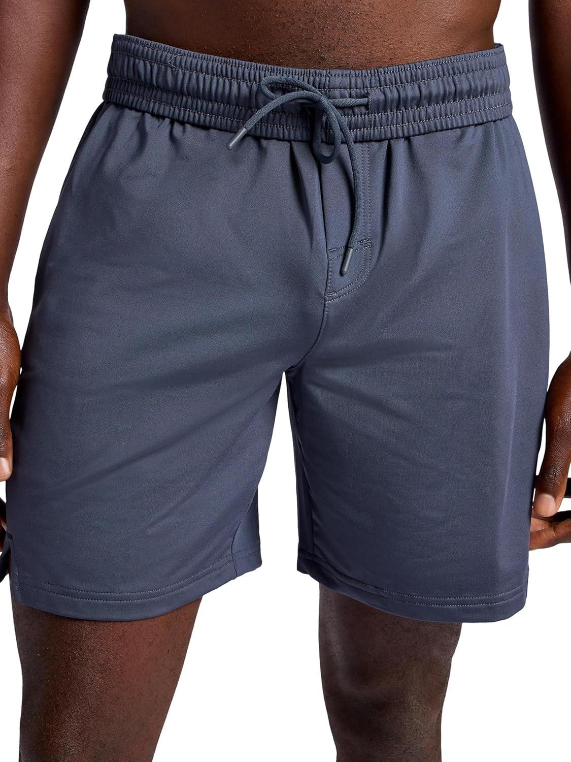 imageGaiam Mens Hero 7 Short Standard Fit Stretch Midweight Terry MaterialCool Grey