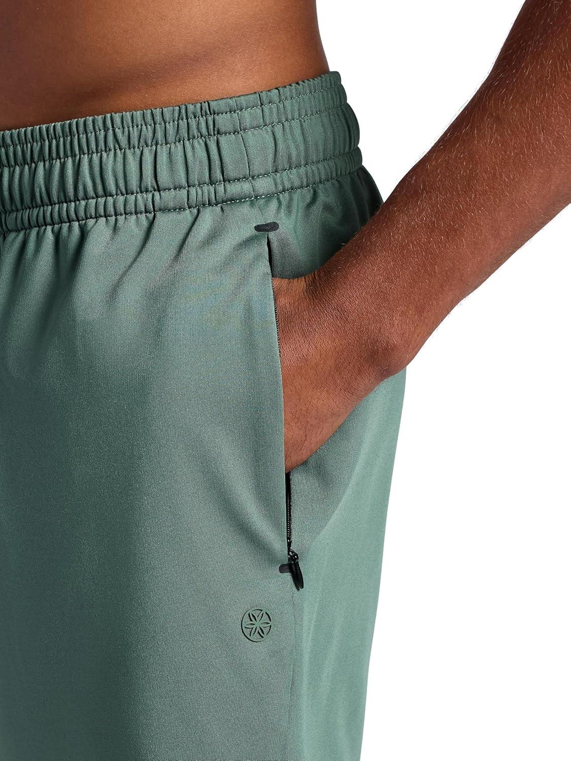 imageGaiam Mens Hero 7 Short Standard Fit Stretch Midweight Terry MaterialDuck Green