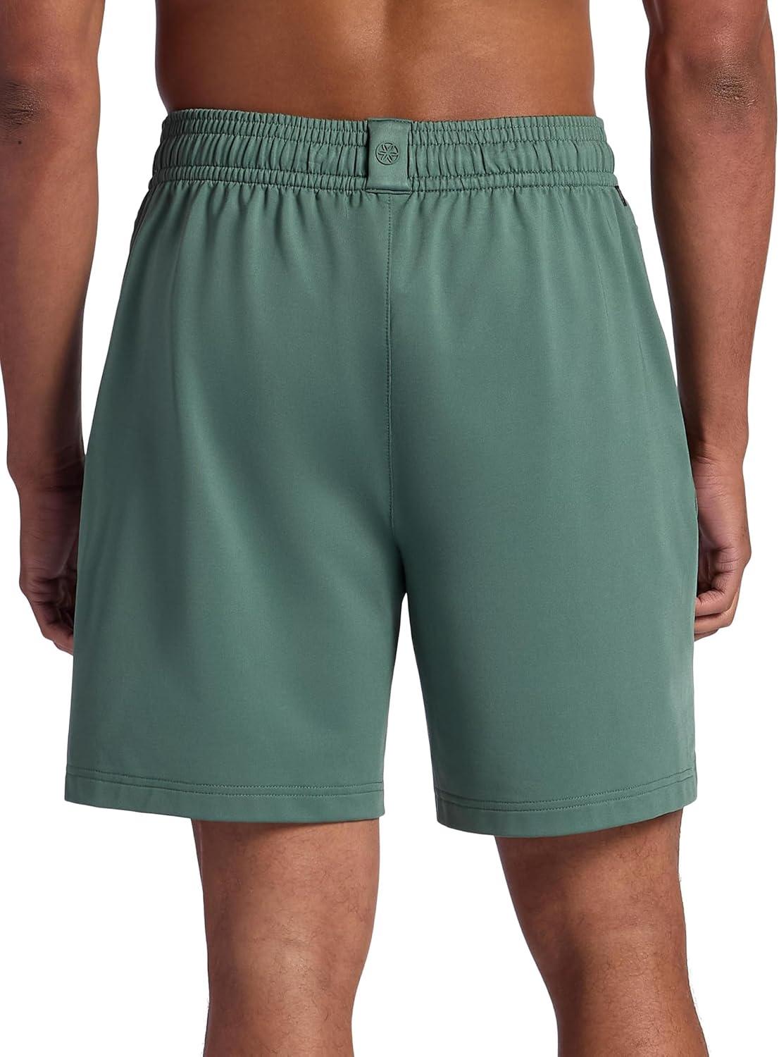imageGaiam Mens Hero 7 Short Standard Fit Stretch Midweight Terry MaterialDuck Green