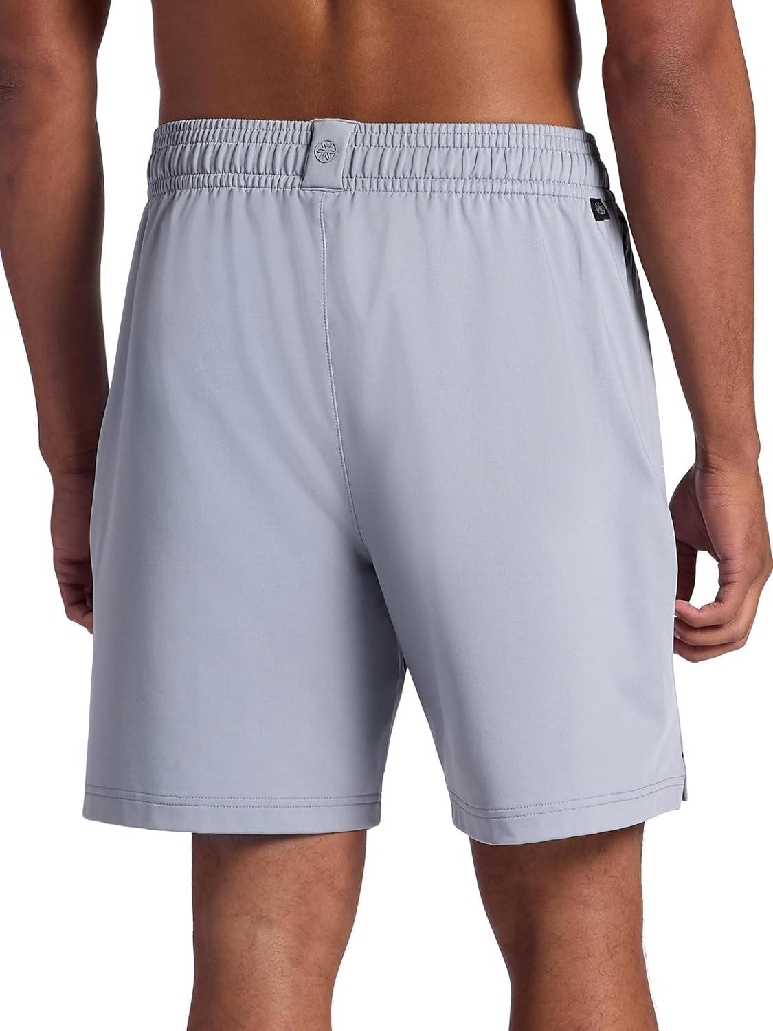 imageGaiam Mens Hero 7 Short Standard Fit Stretch Midweight Terry MaterialSleet