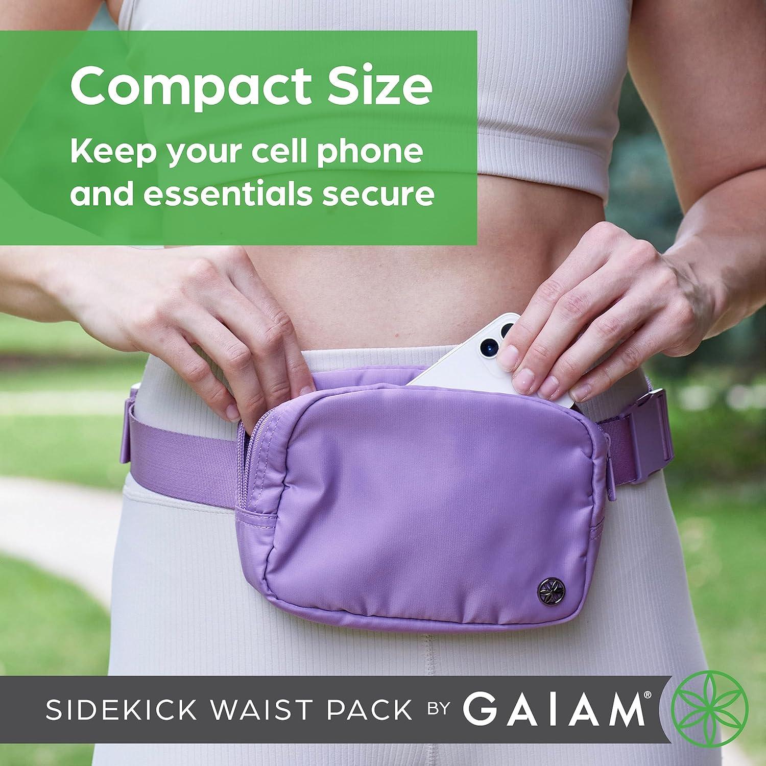imageGaiam Sidekick Waist Pack Storage Belt Bag for Women And Men Adjustable Belt With Lightweight Pouch For The Gym amp StudioOlive
