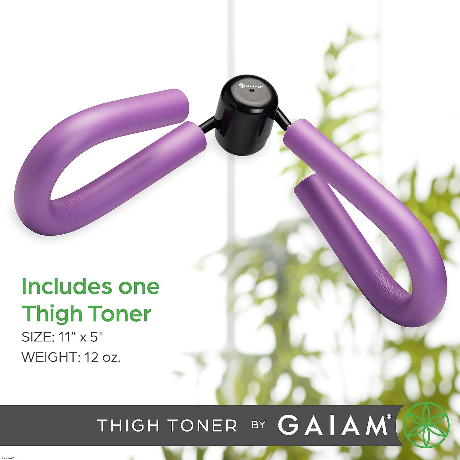 imageGaiam Thigh Toner Versatile Workout Equipment Exerciser for Toning Hips Thighs and Glutes Durable Lightweight and Portable with Padded Handles