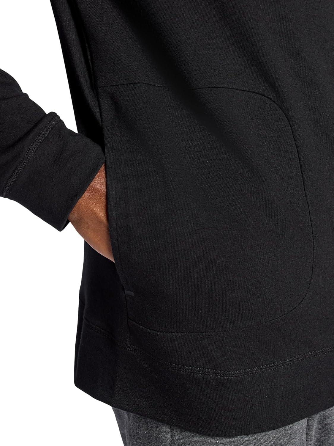 imageGaiam mens Lotus Oblong Hoodie Relaxed Fit Stretch Heavyweight Terry MaterialBlack