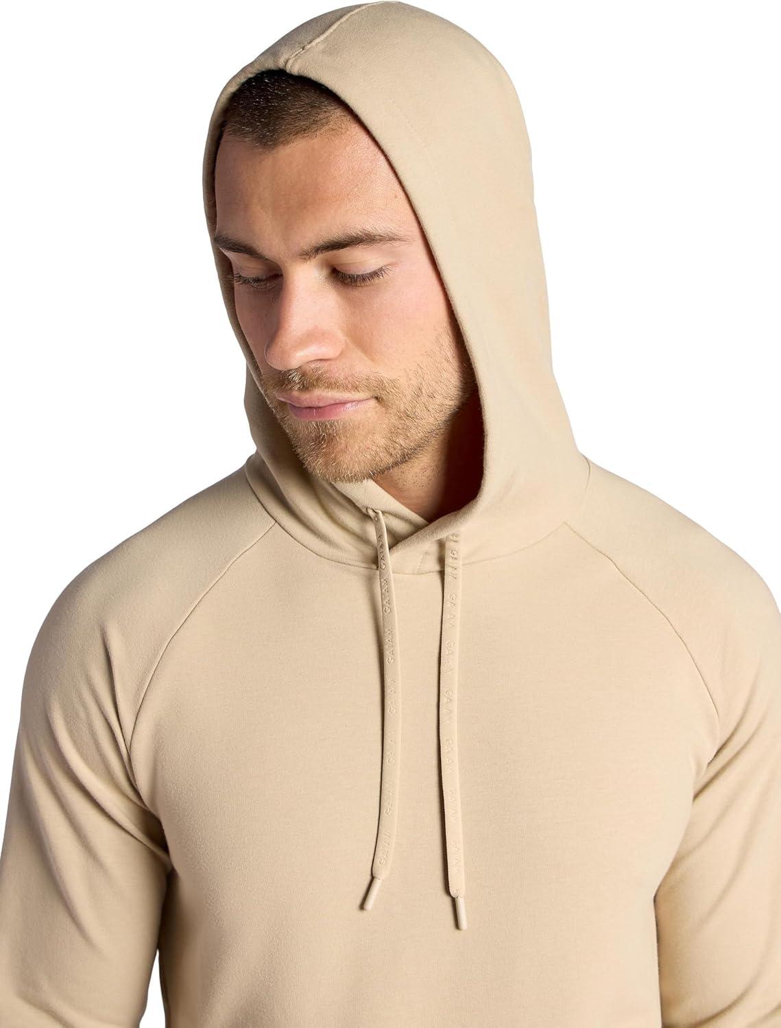 imageGaiam mens Lotus Oblong Hoodie Relaxed Fit Stretch Heavyweight Terry MaterialHumus