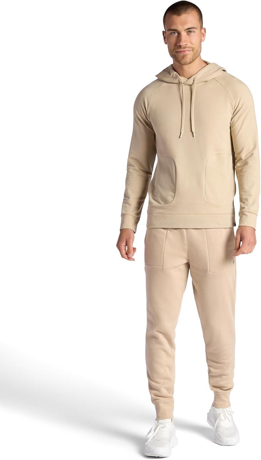 imageGaiam mens Lotus Oblong Hoodie Relaxed Fit Stretch Heavyweight Terry MaterialHumus