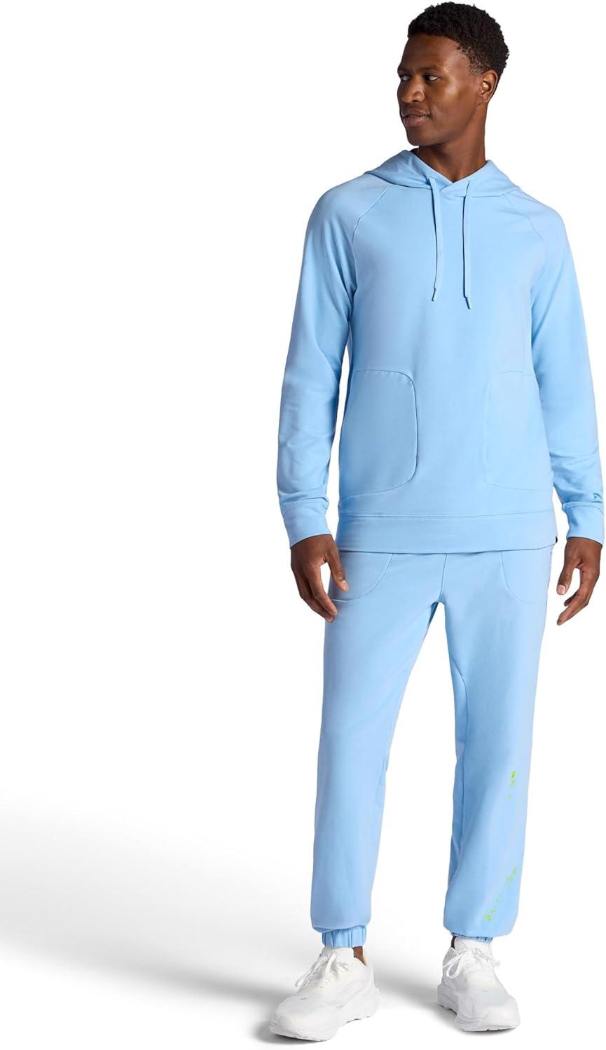 imageGaiam mens Lotus Oblong Hoodie Relaxed Fit Stretch Heavyweight Terry MaterialPlacid Blue