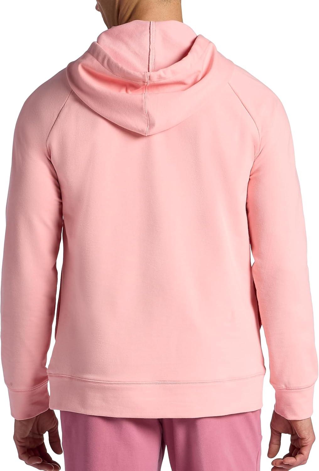 imageGaiam mens Lotus Oblong Hoodie Relaxed Fit Stretch Heavyweight Terry MaterialQuartz Pink