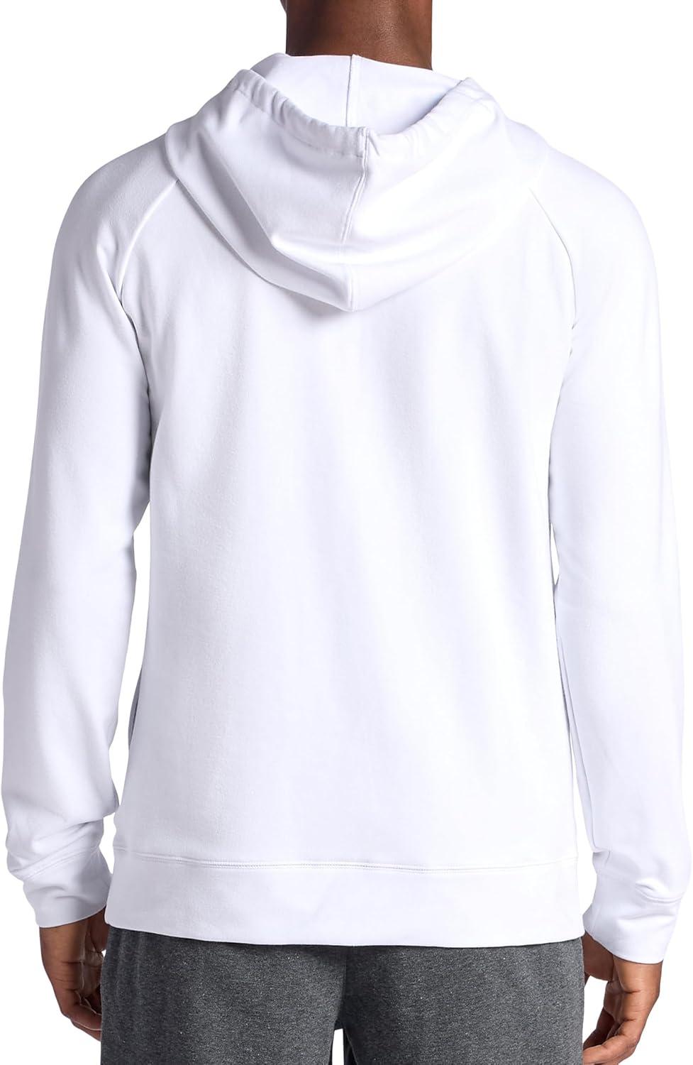 imageGaiam mens Lotus Oblong Hoodie Relaxed Fit Stretch Heavyweight Terry MaterialStark White