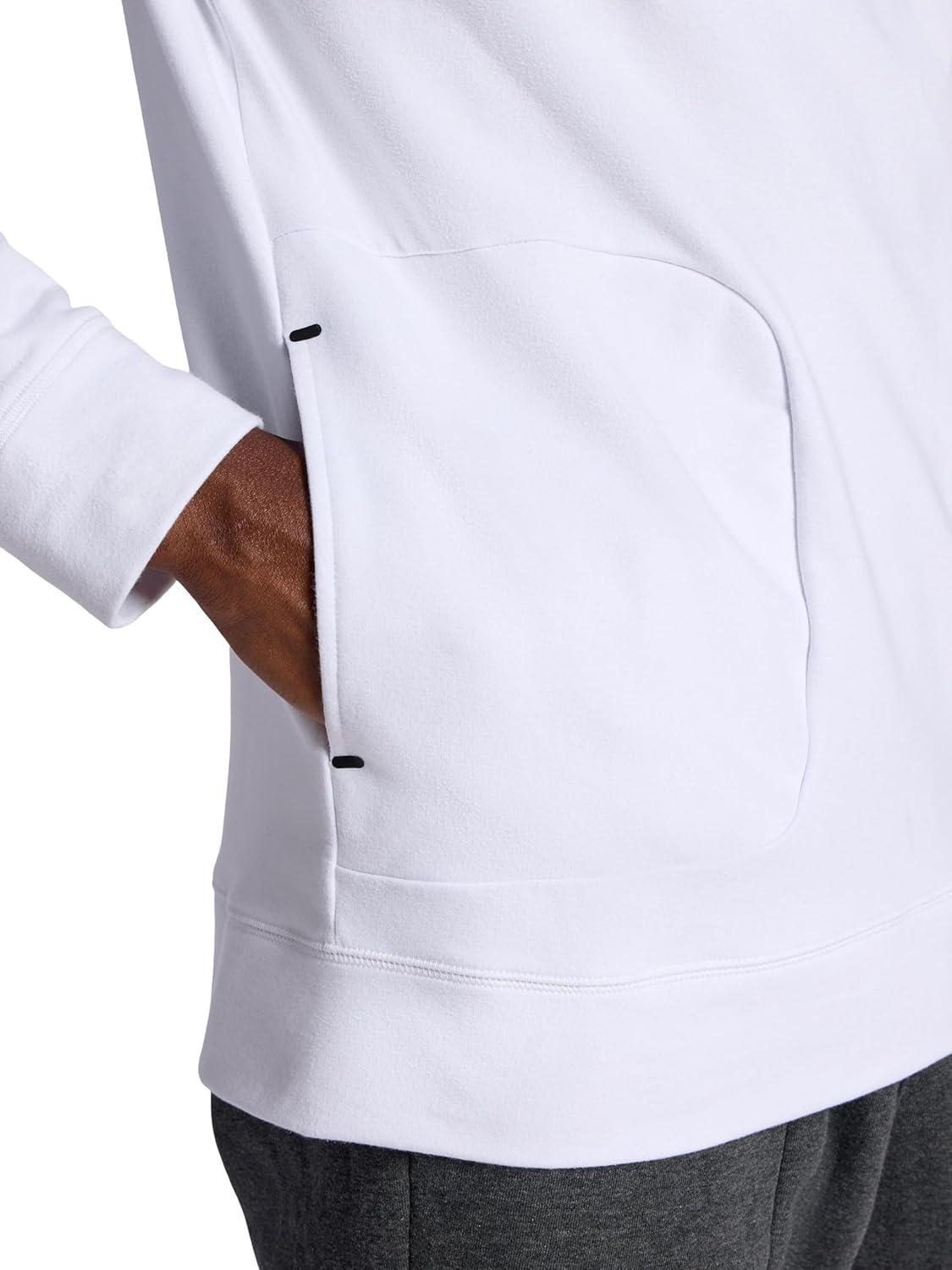 imageGaiam mens Lotus Oblong Hoodie Relaxed Fit Stretch Heavyweight Terry MaterialStark White