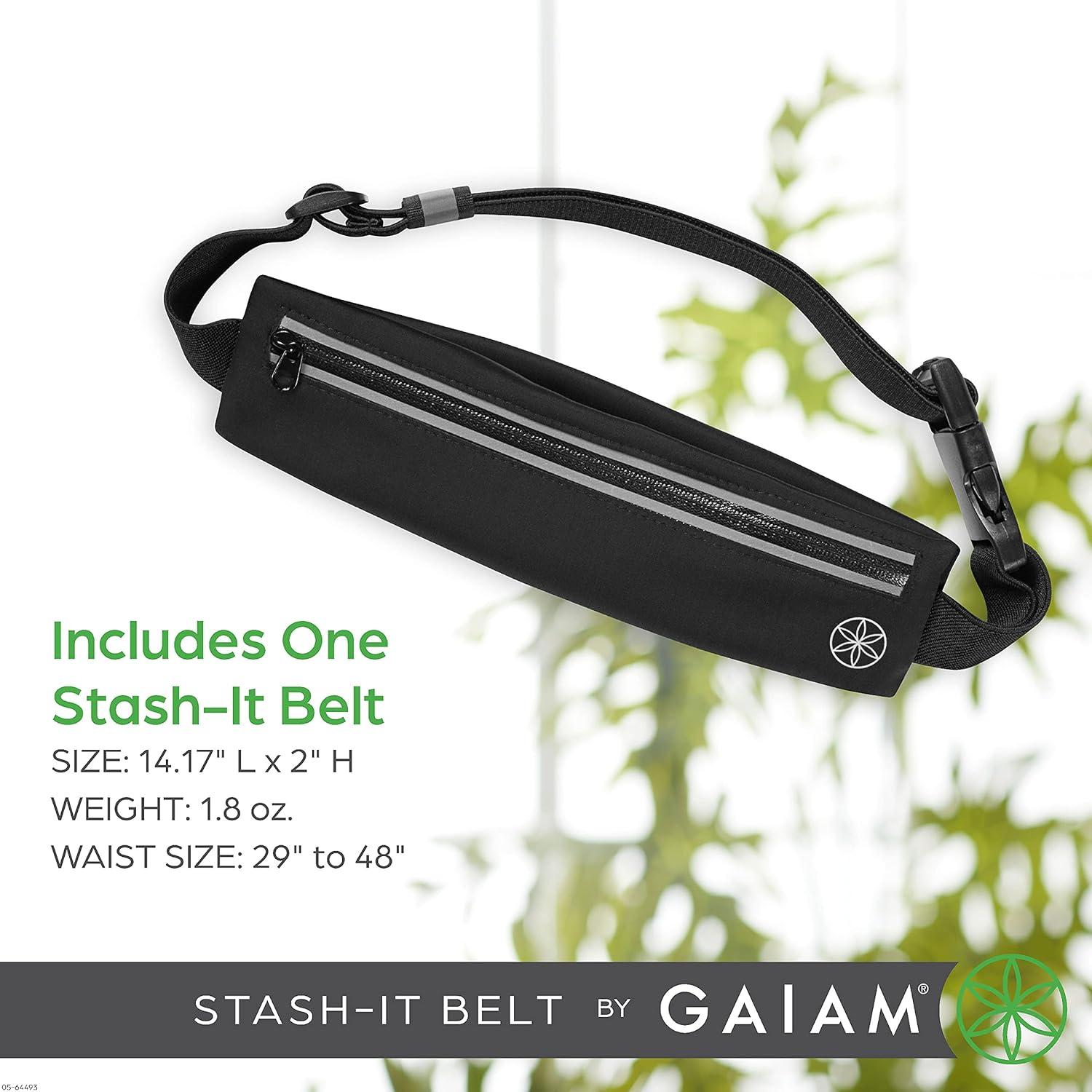 imageGaiam unisex adult and Running Belt Black Large