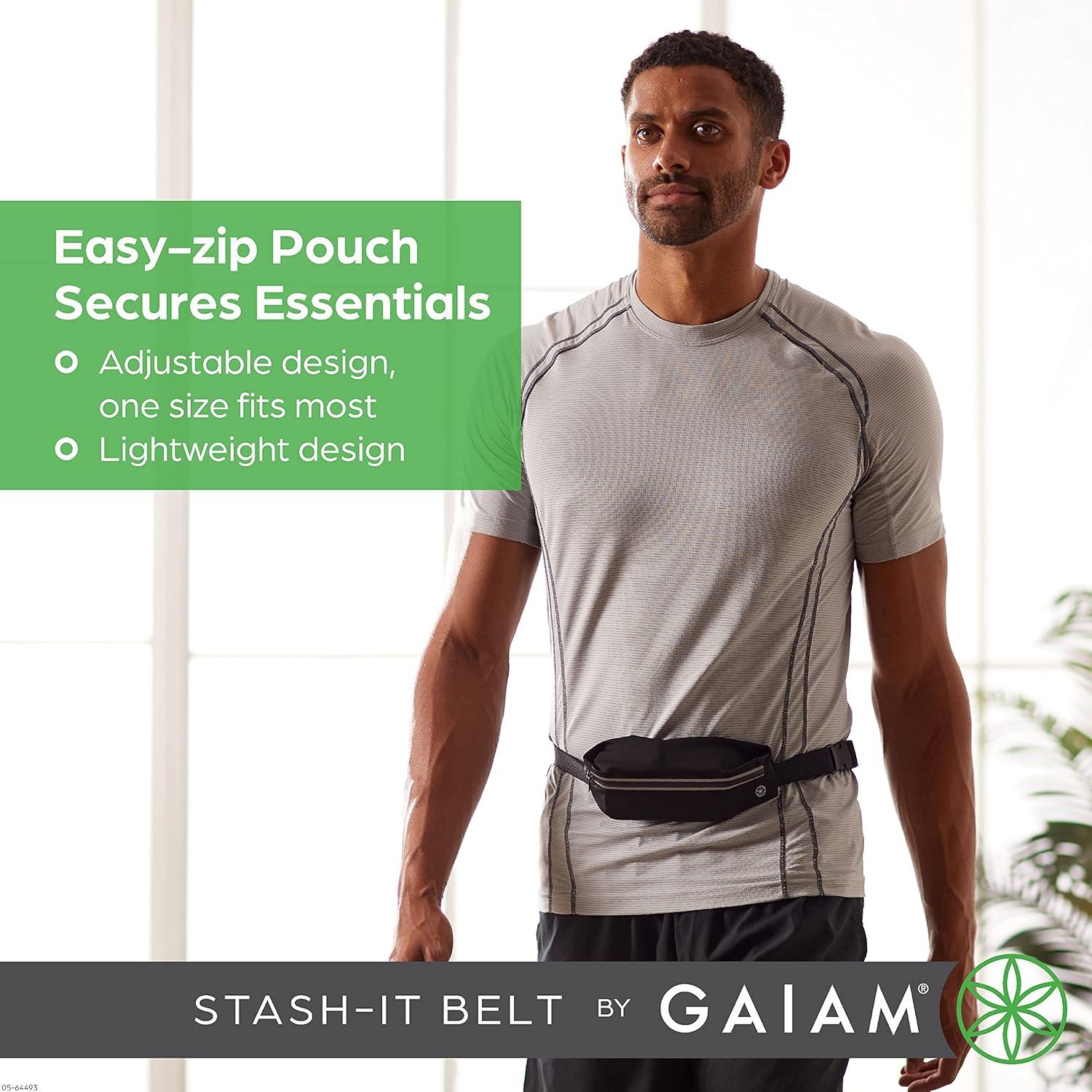 imageGaiam unisex adult and Running Belt Black Large