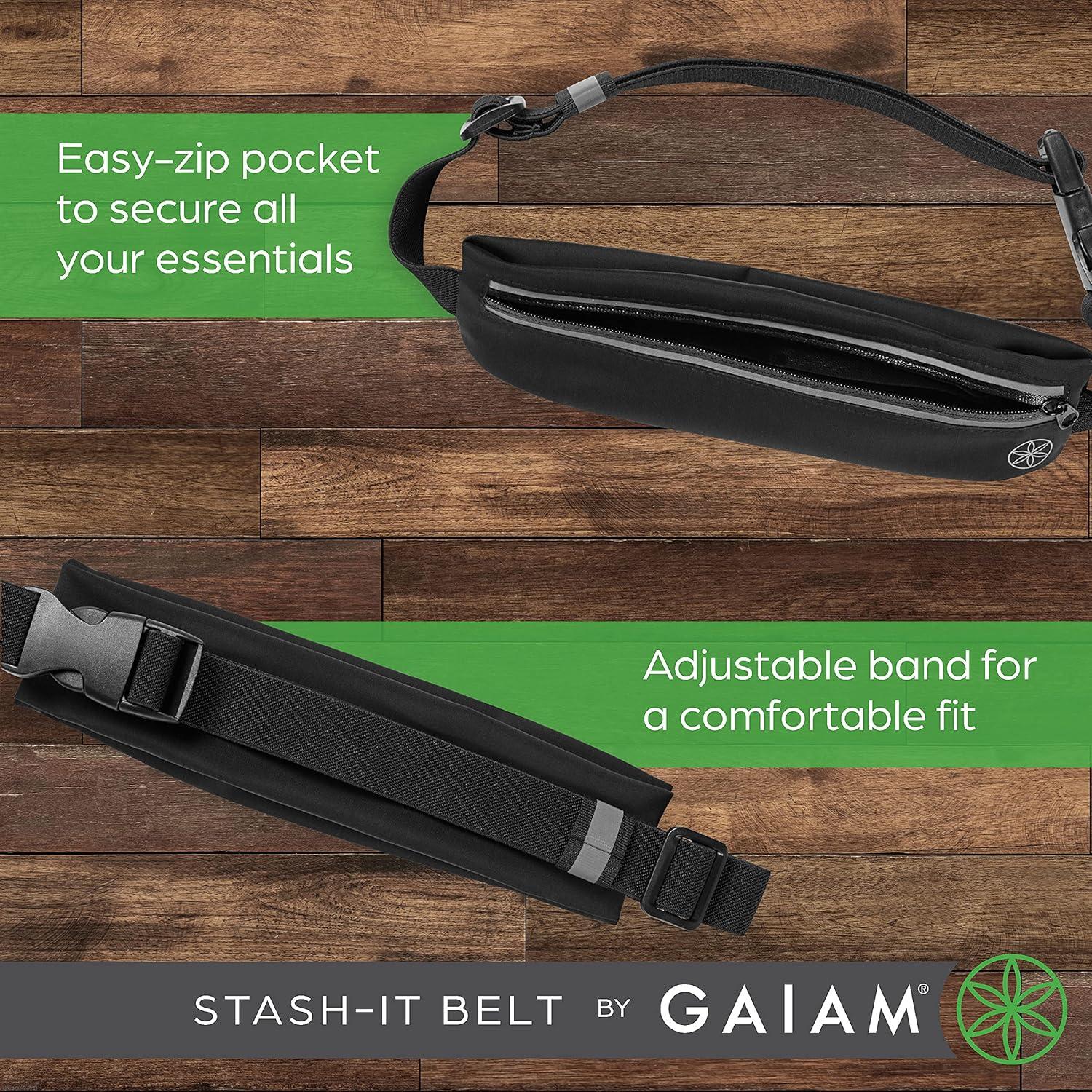 imageGaiam unisex adult and Running Belt Black Large