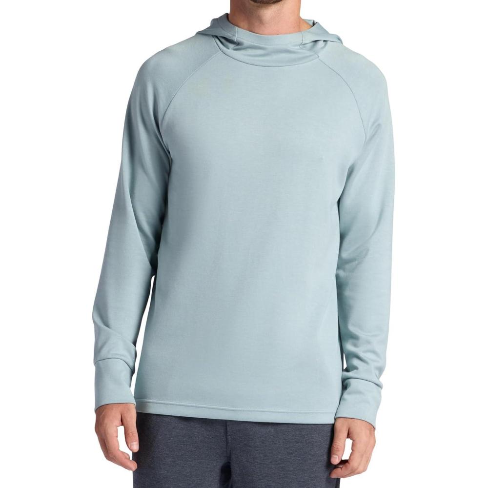 imageGaiam Mens Flow State Long Sleeve Cowl Neck Hoodie Standard Fit Stretch Midweight MaterialSlate