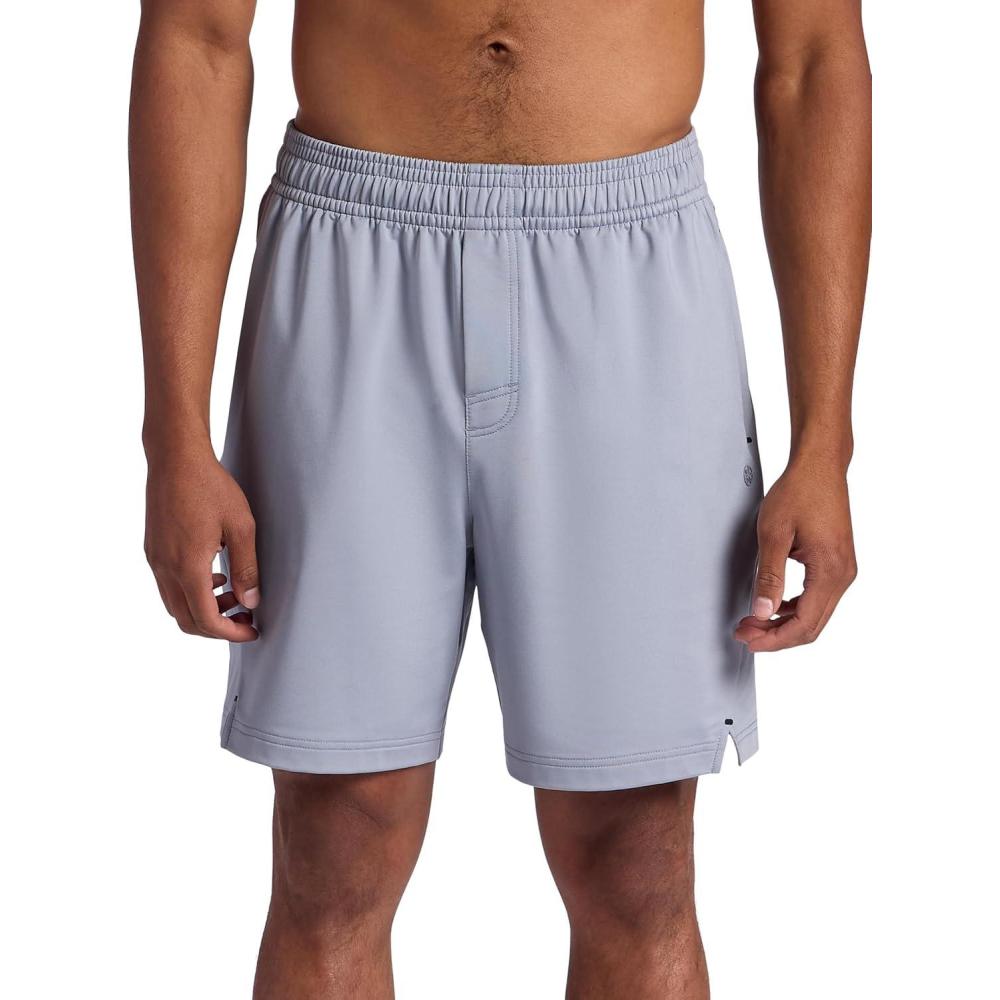imageGaiam Mens Hero 7 Short Standard Fit Stretch Midweight Terry MaterialSleet