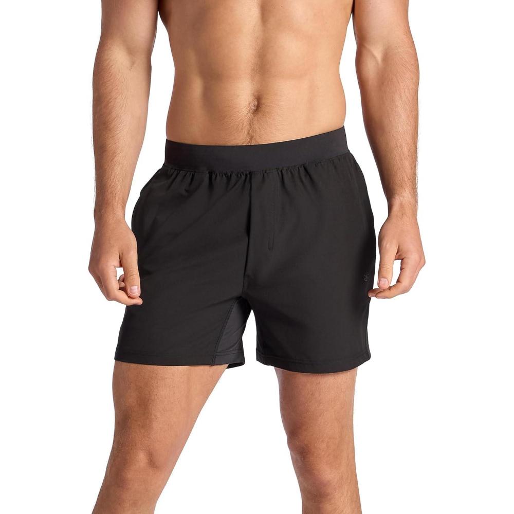 imageGaiam Mens Upside 5 Short Standard Fit Stretch Lightweight Material MoistureWickingBlack