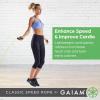 Gaiam Classic Speed Rope for Women and Men – Jumping Rope for Fitness and Exercise – Lightweight, Tangle-Free, Portable, and Adjustable Jump Rope for Training, Cardio, Aerobic Skipping