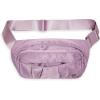Gaiam Fanny Pack Running Belt Bag – Out & About Waist Pack Cell Phone Holder Exercise Gym Slim Zipper Workout Pouch Jogging Bag, Multi Pocket, Adjustable, Walking, Runner Accessories Women(Rose)