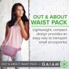 Gaiam Fanny Pack Running Belt Bag – Out & About Waist Pack Cell Phone Holder Exercise Gym Slim Zipper Workout Pouch Jogging Bag, Multi Pocket, Adjustable, Walking, Runner Accessories Women(Rose)
