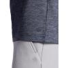 Gaiam Mens Bliss Balance Long Sleeve Crewneck Top, Standard Fit, Stretch Midweight Material(Cool Grey Heather)