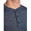 Gaiam Mens Bliss Balance Long Sleeve Henley, Standard Fit, Stretch Midweight Material(Cool Grey Heather)