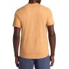 Gaiam Mens Breathe Ease Short Sleeve Crewneck Top, Standard Fit, Stretch Heavyweight Performance Material(Biscuit Heather)