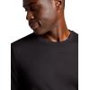 Gaiam Mens Breathe Ease Short Sleeve Crewneck Top, Standard Fit, Stretch Heavyweight Performance Material(Black)
