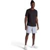Gaiam Mens Breathe Ease Short Sleeve Crewneck Top, Standard Fit, Stretch Heavyweight Performance Material(Black)