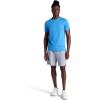 Gaiam Mens Breathe Ease Short Sleeve Crewneck Top, Standard Fit, Stretch Heavyweight Performance Material(Campanula Heather)