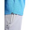 Gaiam Mens Breathe Ease Short Sleeve Crewneck Top, Standard Fit, Stretch Heavyweight Performance Material(Campanula Heather)