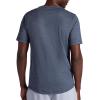 Gaiam Mens Breathe Ease Short Sleeve Crewneck Top, Standard Fit, Stretch Heavyweight Performance Material(Cool Grey Heather)